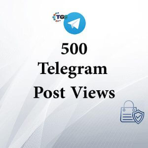 500 Telegram post views