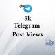 5k Telegram post views