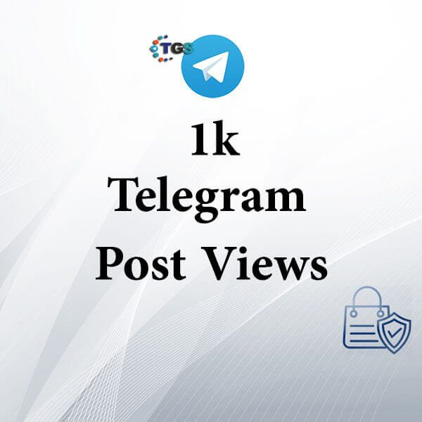 1k Telegram post views