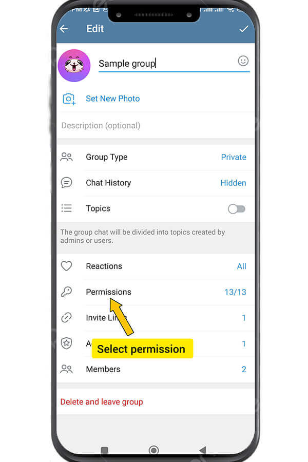 Select Permissions