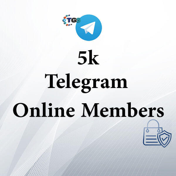 5K Mga miyembro ng online na Telegram