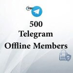500 členov telegramu offline