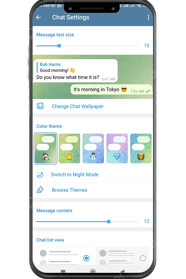 Change Chat Telegram Wallpaper