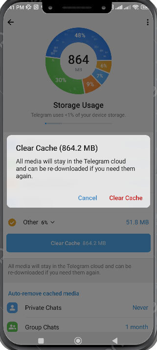 Clean Cache successfully